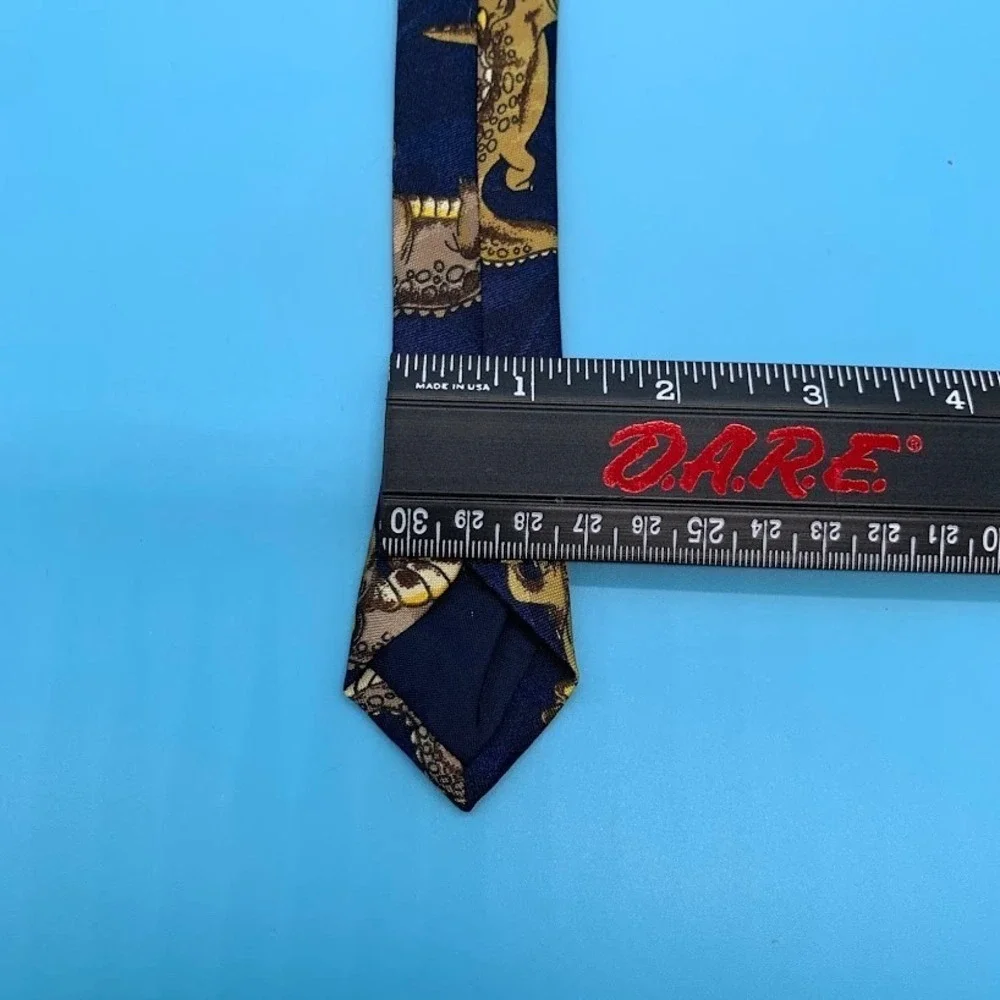 Vintage Renaissance Novelty Cartoon Alligators Hand Made Men's Classic Neck Tie